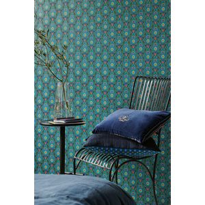 Pip Studio Raindrops Vliesbehang Donker Blauw