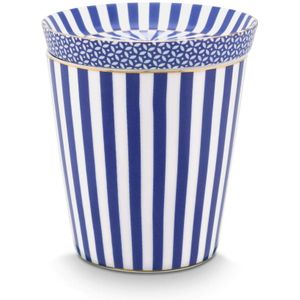 Royal Stripes Mok & Theetip Blauw