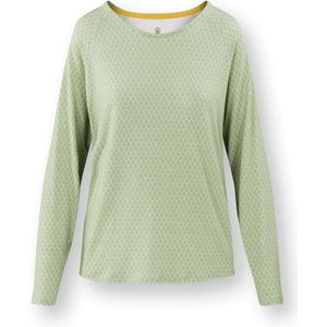 Tina Top Lange Mouw Thousand Leaves Lichtgroen XL