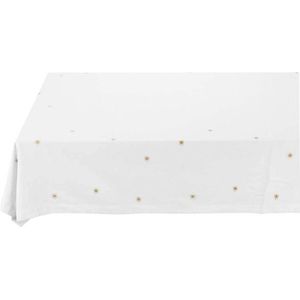 Tafelkleed Borduursel Sterren Goud 160x250cm