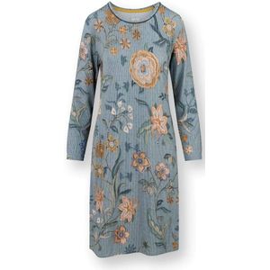 Destiny Nachthemd Lange Mouw Safari Bloom Blauw XXL