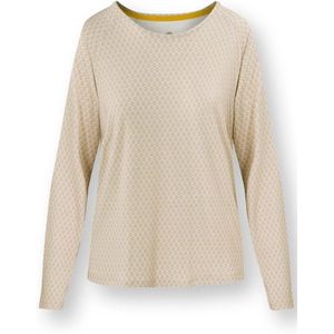 Tina Top Lange Mouw Thousand Leaves Zand XL
