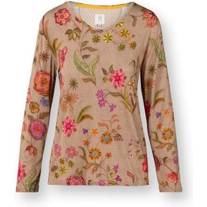 Trice Top Lange Mouw Coco Flower Zand XS