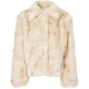 Corvia-M faux fur jacket beige - MbyM