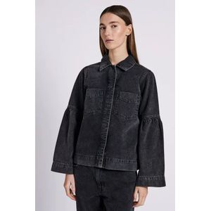 Hannali denim jacket black washed - NORR