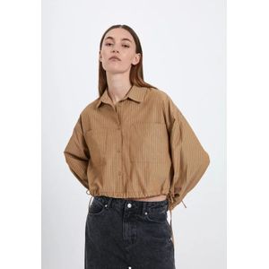 Travis shirt khaki stripe - NORR