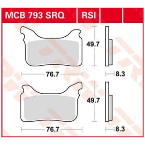 MCB793TRQ Bremsbelag Aprilia 450 550 SXV Pegaso Husaberg KTM 450 SMR