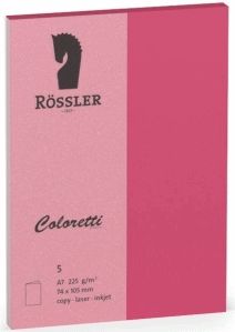 Doppelkarte Coloretti A7 hoch VE=5 St&#252;ck Pink