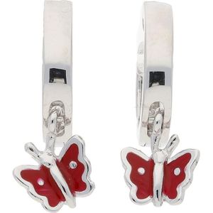 JuwelmaLux Kinder Creolen Schmetterling 925 Silber emailliert JL10-06-2299