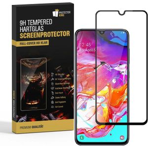 1x 9H Panzerglas f&#252;r Samsung Galaxy A20 FULL COVER Displayschutz Schutzglas Hartglas Schutzfolie Panzerfolie KLAR Tempered echtes Displayglas Glasfolie Displayfolie Folie Transparent
