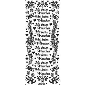 Kreativsticker 10x23cm Motiv 07 VE=5 St&#252;ck silber