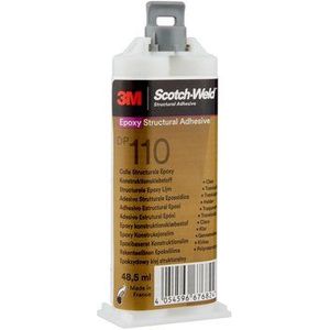 3MÂ Scotch-WeldÂ 2-Komponenten-Konstruktionsklebstoff auf Epoxidharzbasis DP110, Klar, 48.5 ml