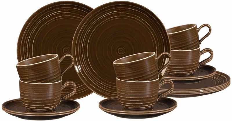 Seltmann Weiden Terra Kaffeeservice 18-teilig erdbraun - DS