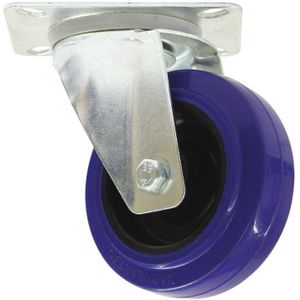 ROADINGER Lenkrolle 100mm blau Lager gesch&#252;tzt