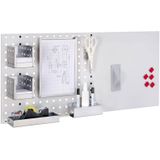 Kappes LogoChart® Office Set #2 1x Lochplatte 1000x450mm 1x Zubeh&#246;rsortiment 14-teilig Alufarben