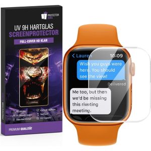 3x 9H Panzerglas f&#252;r Apple Watch 10 ( 46 mm ) HD KLAR UV-Liquid echtes Tempered Glass Displayschutz Schutzglas Schutzfolie Panzerfolie Screen-Protector