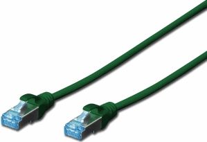 DIGITUS CAT 5e SF-UTP Patchk. Cu, PVC AWG 26 7, 1 m, GN