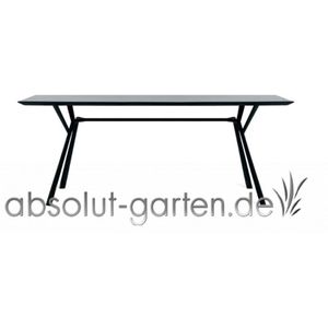 Tisch Radice Quadra 200x90cm (terrakotta anthrazit)