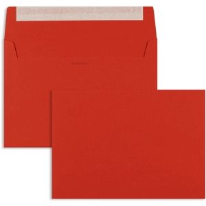 Briefumschl&#228;ge C5 120g qm haftklebend VE=250 St&#252;ck intensivrot