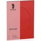Passpartoutkarte Coloretti B5 oval VE=5 St&#252;ck klatschmohn