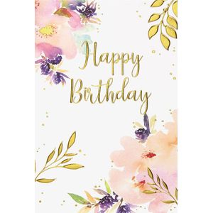 Geburtstag Karte mit Umschlag, Blumen Happy Birthday