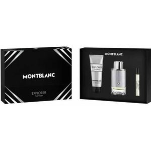 Montblanc Explorer Platinum Eau De Perfume Spray 100ml Set 3 Pie - Men's Fragrances