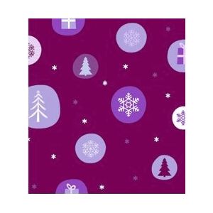Transparentpapier Rolle 115 g qm 50x61cm Winterzauber flieder brombeer Motiv 03
