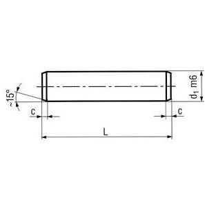 ISO 2338 A1 A 1 x 16