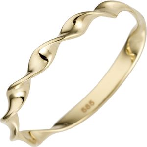 Gr. 54 - Damen Ring gedreht 585 Gold Gelbgold Goldring