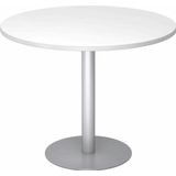 Besprechungstisch 100cm wei&#223; silber