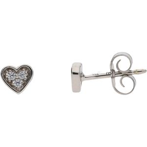 JuwelmaLux Ohrstecker 333Wei&#223;gold mit Zirkonia JL39-06-0274