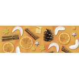 Transparentpapier Rolle 115g qm 50x61cm Weihnachts-Potpurri orange