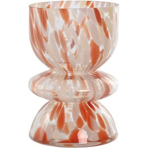 Vase Home ESPRIT Creme Terrakotta Kristall Moderne 16 x 16 x 24 cm Default Title