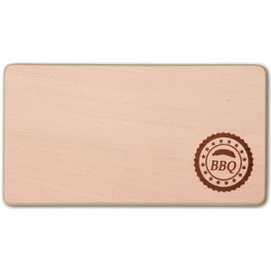 Fr&#252;hst&#252;cksbrett, rechteckig, mit Motiv BBQ Grillen"" aus Holz 22 cm