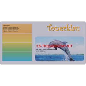 4-farbig [ black cyan magenta yellow RainbowKit Toner 3.5-TK5240KKCMY-KIT kompatibel mit Kyocera 1T02R70NL0