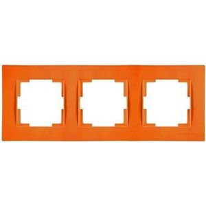 3 fach Rahmen horizontal Orange (RITA Pastell Farben)