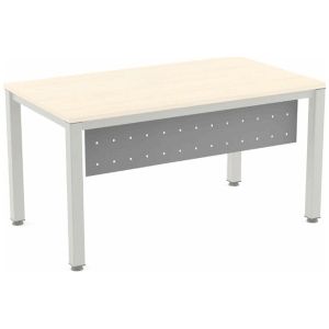 Fu&#223;raumblende f&#252;r Schreibtisch Executive Metall 140cm (117x30cm) grau