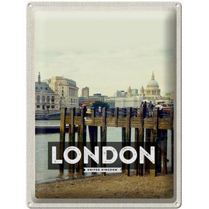 Blechschild Reise 30x40cm London Architektur Geschenk