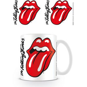 Rolling Stones Lizenz Tassen Lips white
