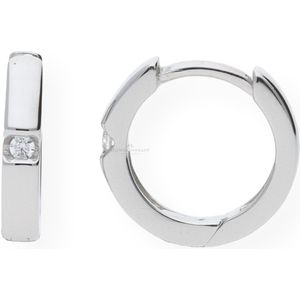JuwelmaLux Creolen 925 Silber mit Zirkonia JL10-06-0438