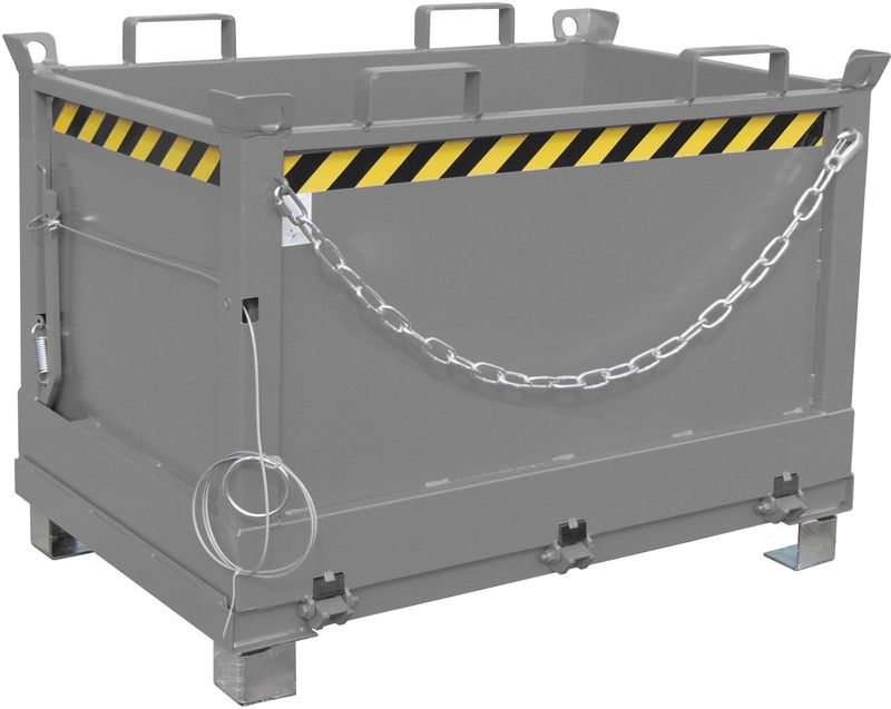 Bauer Klappbodenbeh&#228;lter FB 500, lackiert, Mausgrau