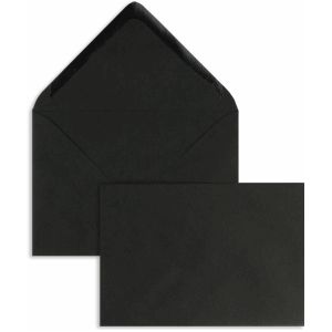 Briefumschl&#228;ge 120x180mm 120g qm gummiert VE=100 St&#252;ck schwarz