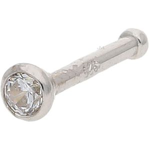 JuwelmaLux Nasenstecker 925 000 Sterling Silber mit synth. Zirkonia JL16-01-0422