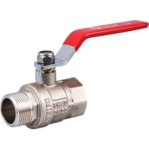 zencQ Ball Valve 3 4 Inch MF Lever Handle - PN40 Bar Brass Ball Valve with Lever for Industrial, Water Pump Tanks, Commercial, Household, Rain Butt with Internal Thread and External Thread (3 4 Inch)
