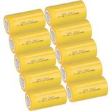10x XCell Akku Sub-C 1,2V 2000mAh X2000SCR Hochstrom Schrumpfschlauch