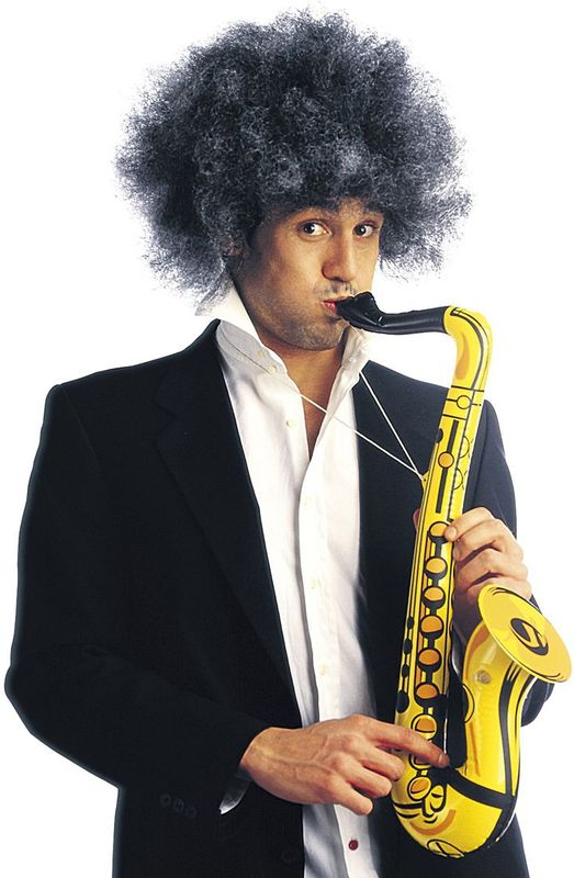 Deko Saxofon Blues Musikinstrument gold