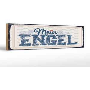 Holzschild Spruch 46x10 cm Mein Engel Schild