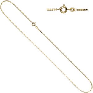 JOBO""42848""Venezianerkette 333 Gelbgold 1,0 mm 50 cm Gold Kette Halskette Goldkette
