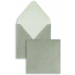 Briefumschl&#228;ge 80x80mm 90g qm gummiert VE=100 St&#252;ck silber