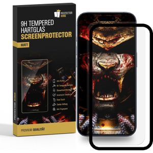 6x 9H Panzerglas f&#252;r iPhone 15 Pro FULL COVER matt Anti-Reflex mit Montagerahmen entspiegelt echtes Tempered Glass Panzerfolie Displayschutz Schutzglas Hartglas Schutzfolie Screen-Protector